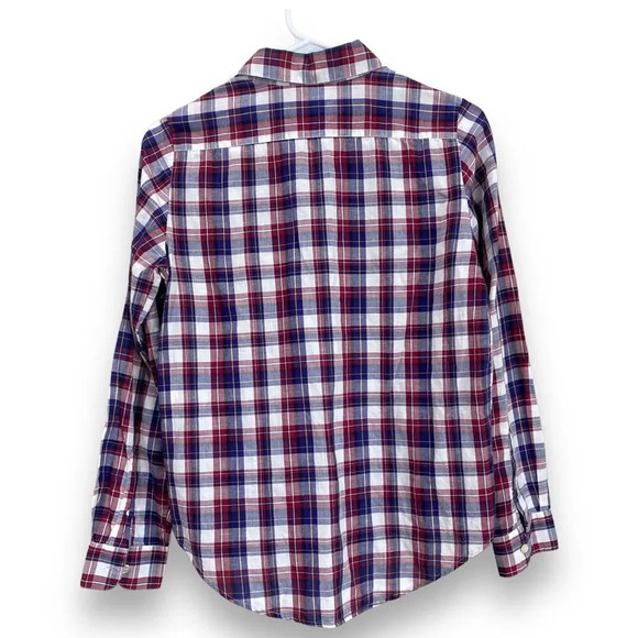 APC Rue Madame Paris Linen Cotton Button Down Shirt Women's XS Plaid Flannel - Picture 2 of 6